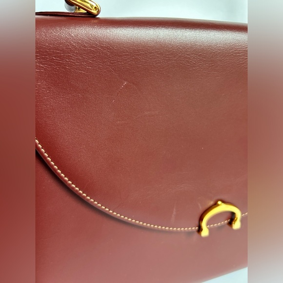 Cartier Vintage Bordeaux Top Handle Bag Les Must De Cartier - Picture 5 of 16